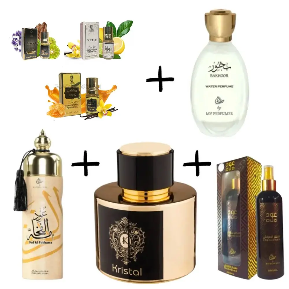 Fragrance World Kristal +Оtoori Bakhoor+ Ароматизатор Otoori Oud +My Perfumes Oud Al Fakhama +3 мини масла 